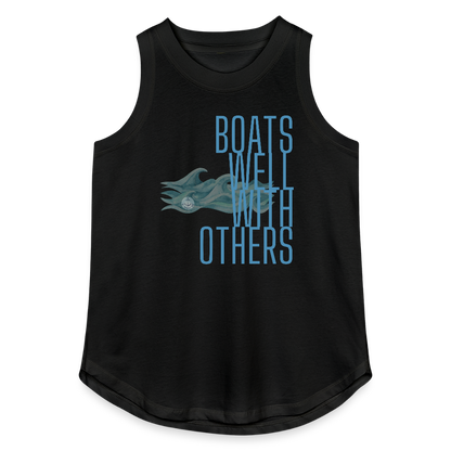 Boats Well With Others Women's Lake Tank Top - black