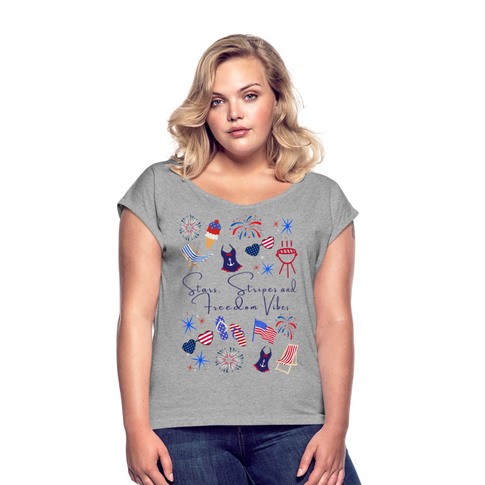 Stars, Stripes & Freedom Vibes – Women’s Patriotic Tee