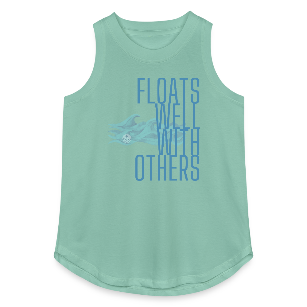 Floats Well With Others Women's Lake Tank Top - saltwater