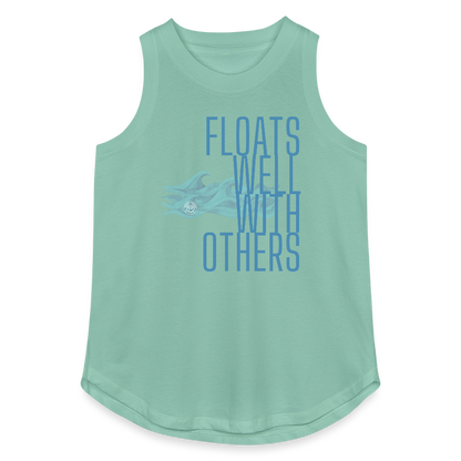 Floats Well With Others Women's Lake Tank Top - saltwater