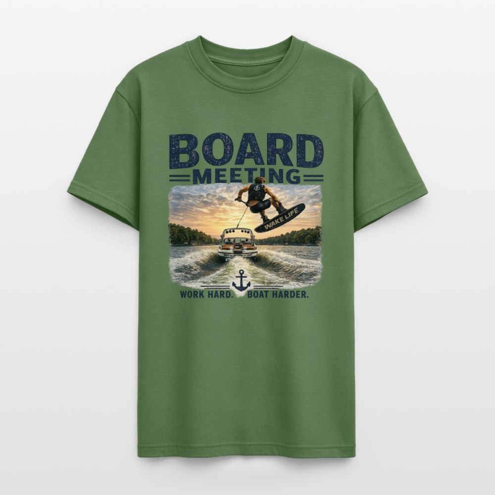 Board Meeting™ Wakeboarding Tee - Unisex Wakeboarding T-Shirt - military green