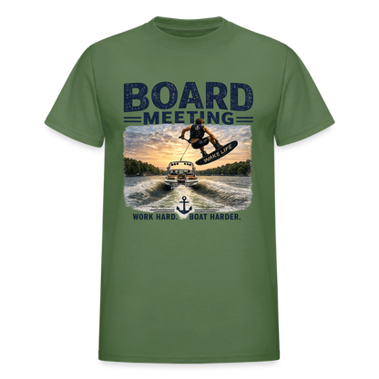 Board Meeting™ Wakeboarding Tee - Unisex Wakeboarding T-Shirt - military green