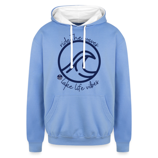 Ride the Waves Lake Life Hoodie - sky blue/white
