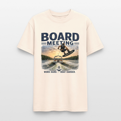Board Meeting™ Wakeboarding Tee - Unisex Wakeboarding T-Shirt - natural