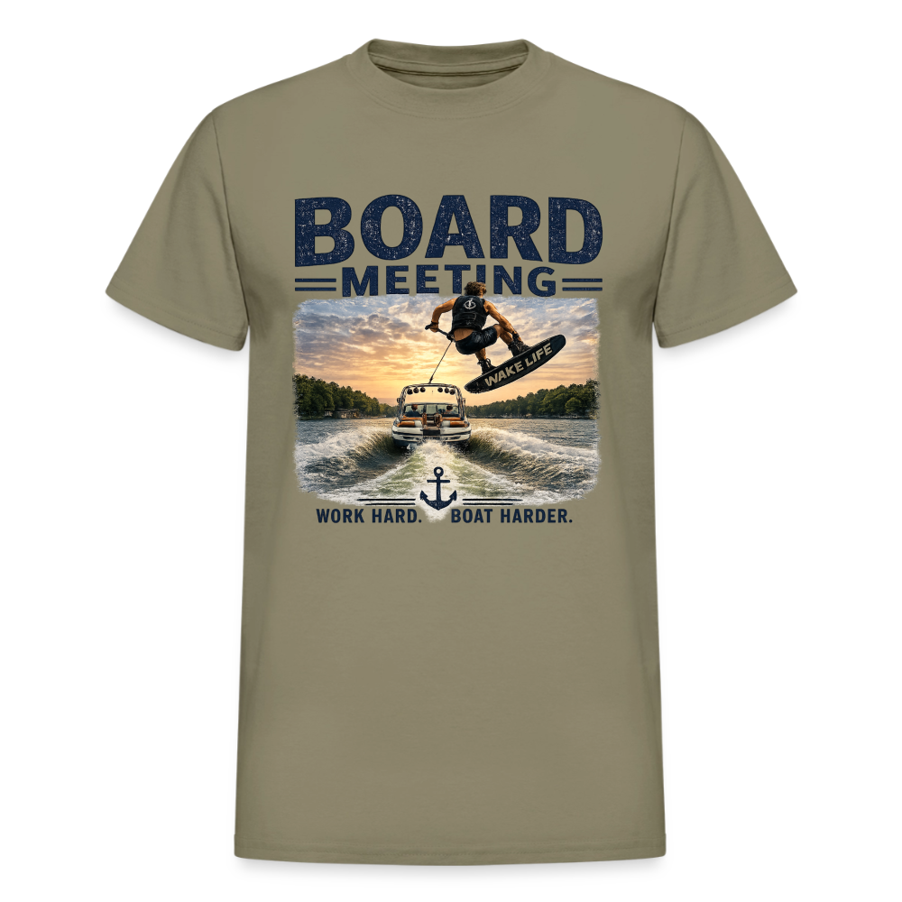 Board Meeting™ Wakeboarding Tee - Unisex Wakeboarding T-Shirt - prairie dust