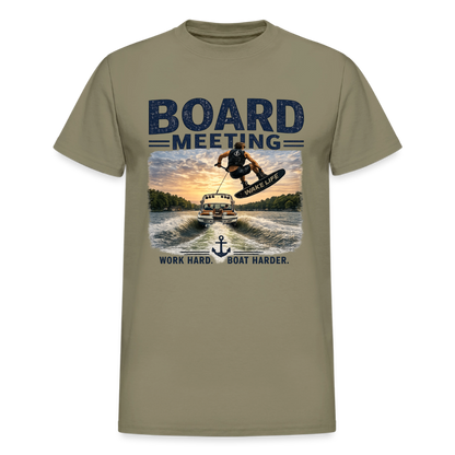 Board Meeting™ Wakeboarding Tee - Unisex Wakeboarding T-Shirt - prairie dust