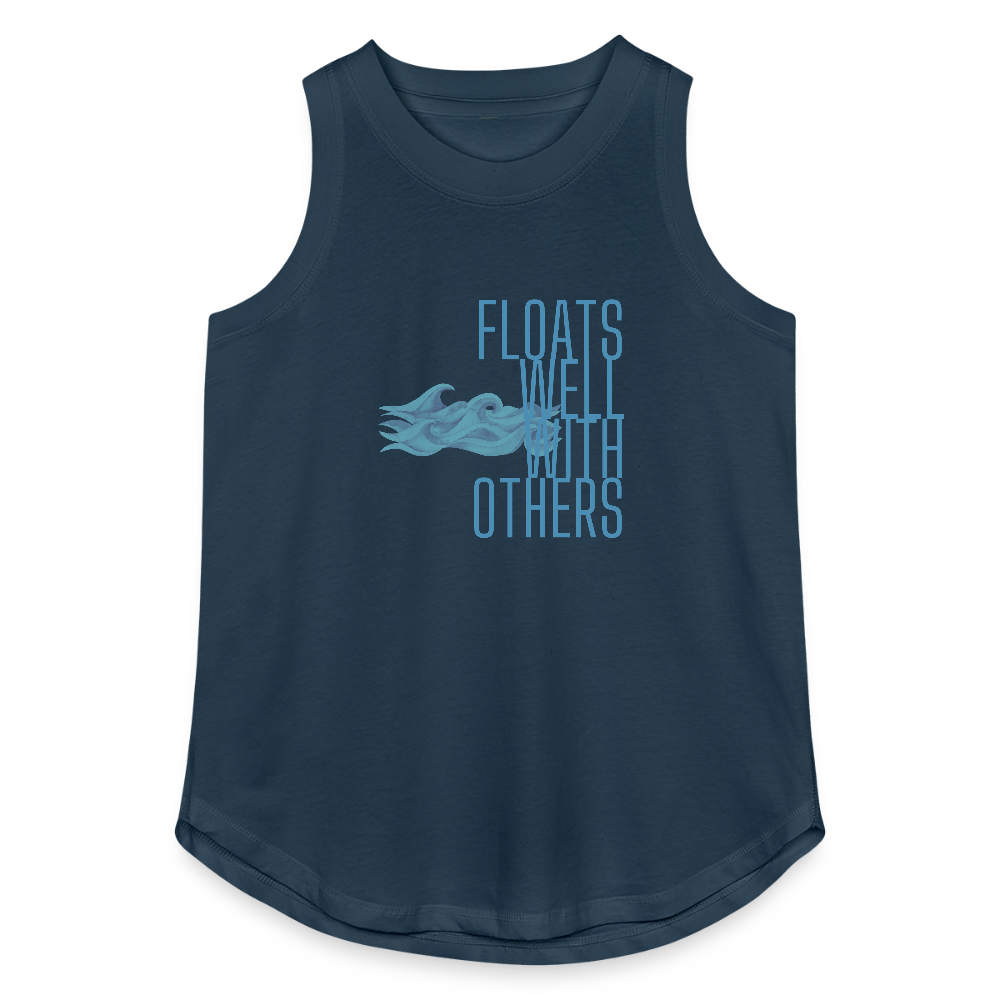 Floats Well With Others Women's Lake Tank Top - denim
