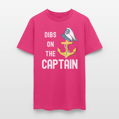 Dibs on the Captain Unisex Super Soft Tee - fuchsia