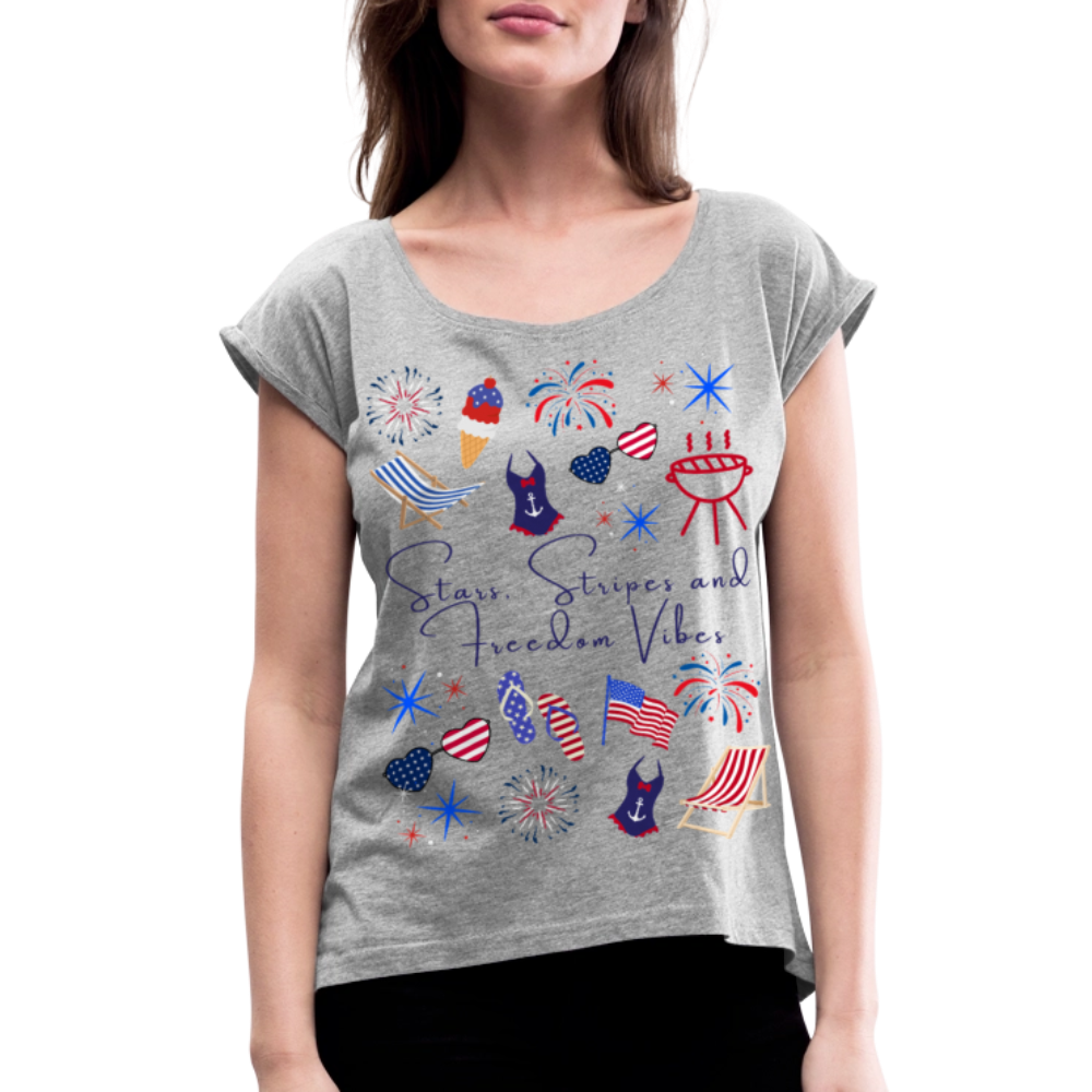 Stars, Stripes & Freedom Vibes – Women’s Patriotic Tee
