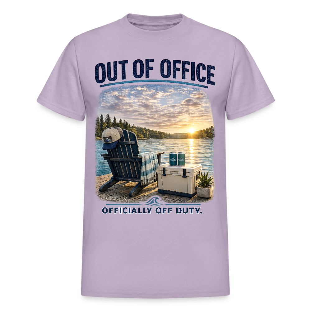 Out of Office™ Lake Life T-Shirt | Officially Off Duty™ - orchid
