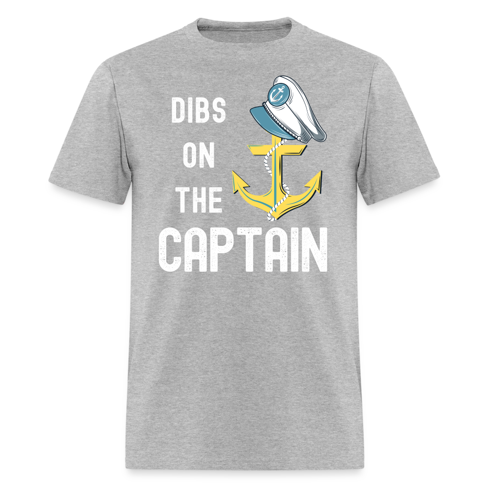 Dibs on the Captain Unisex Super Soft Tee - heather gray