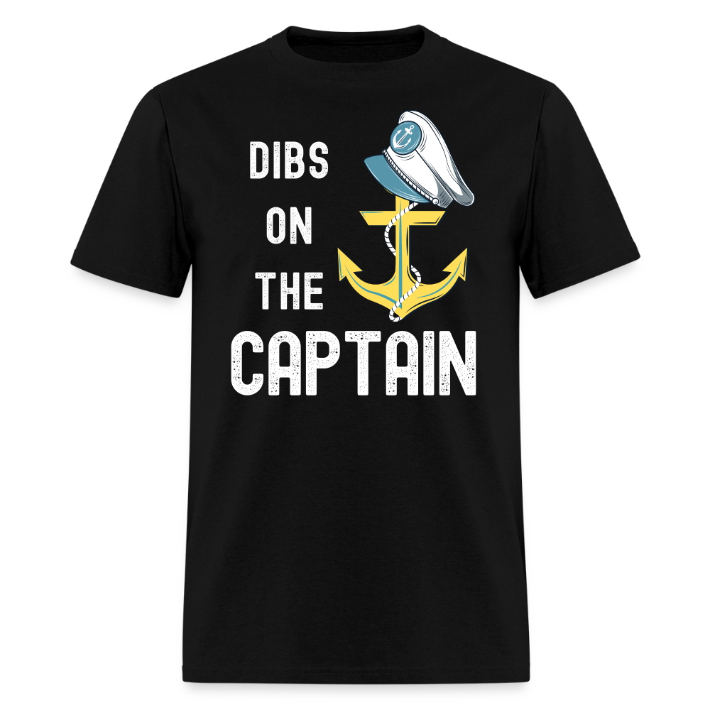Dibs on the Captain Unisex Super Soft Tee - black