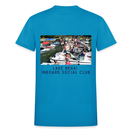 Lake Nehai Inboard Social Club T-Shirt - Unisex Sizing - turquoise