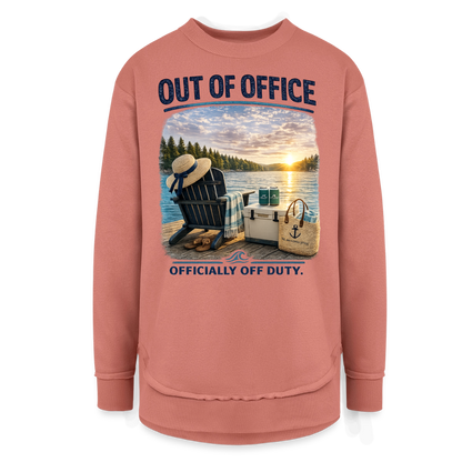 Out of Office™ Women's Lake Life Sweatshirt | Officially Off Duty™ - mauve