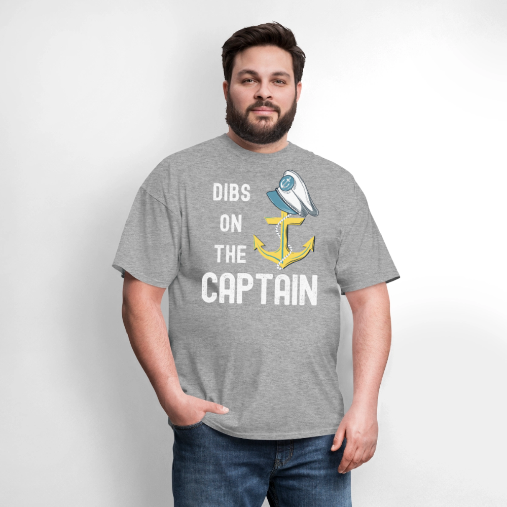 Dibs on the Captain Unisex Super Soft Tee - heather gray