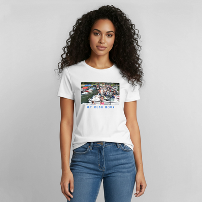 My Rush Hour Lake Life Tee - Unisex Sizing - white