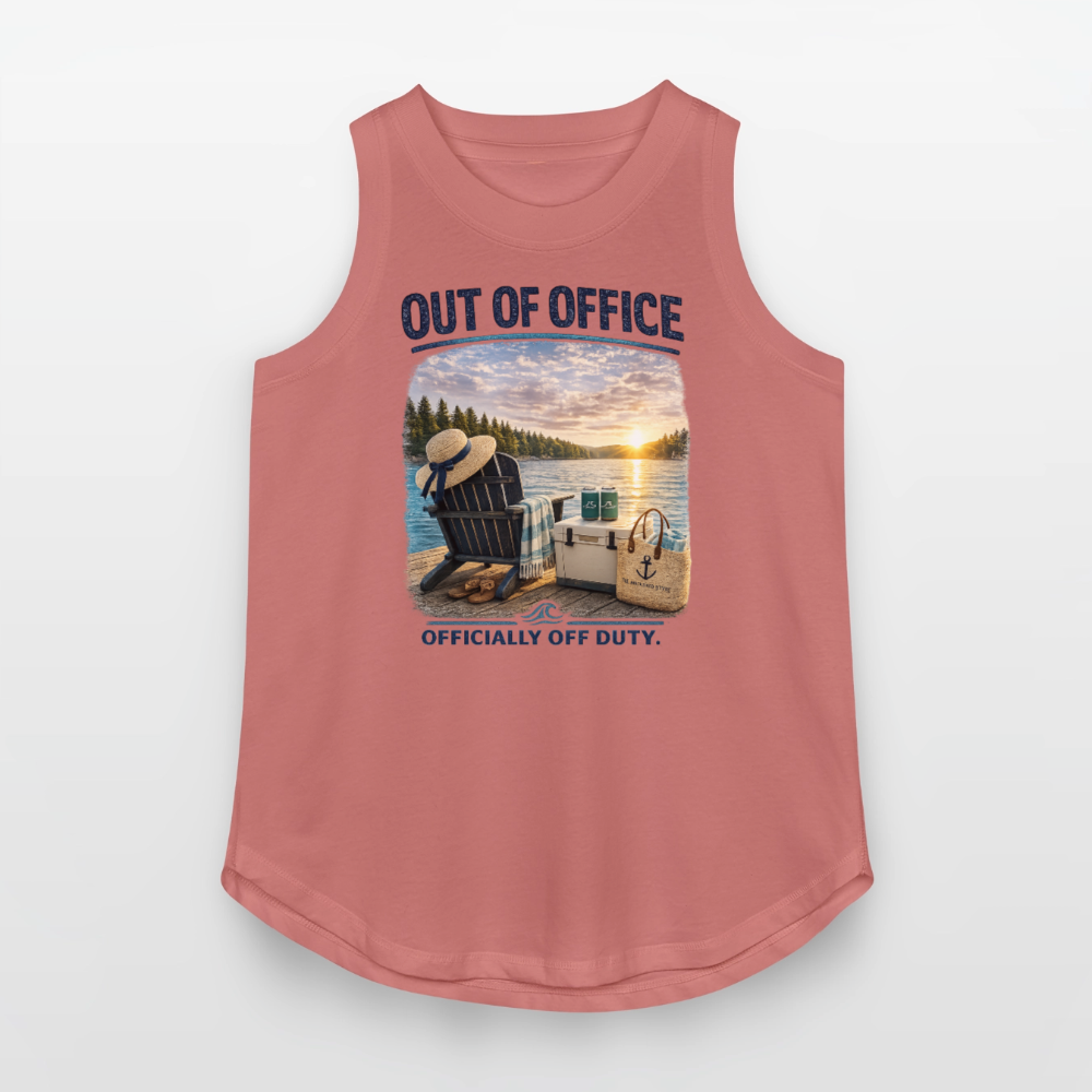 Out of Office™ Women's Lake Life Tank | Officially Off Duty™ - mauve