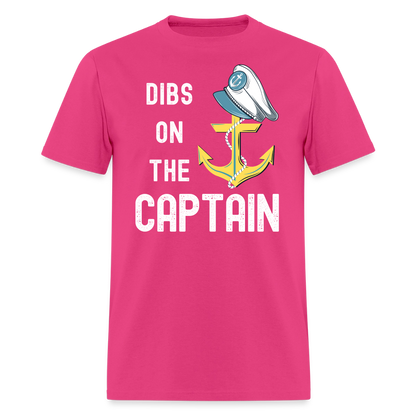 Dibs on the Captain Unisex Super Soft Tee - fuchsia