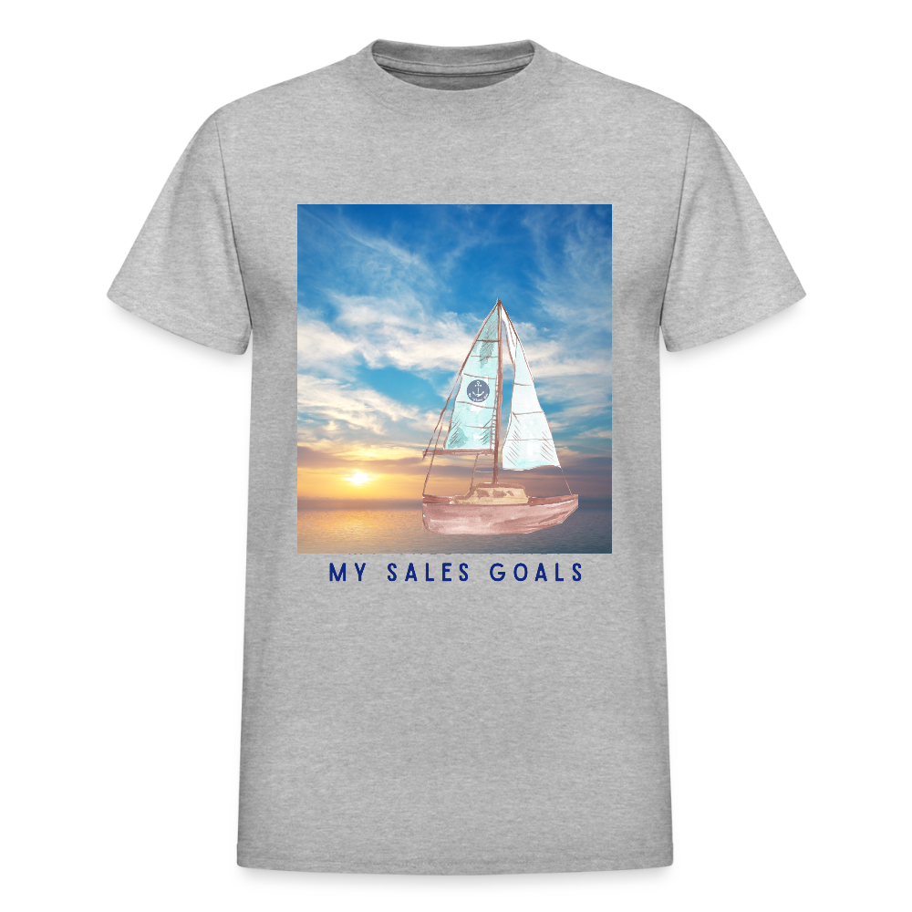 My Sales Goals Sunset Sail Tee - Unisex Sizing - heather gray