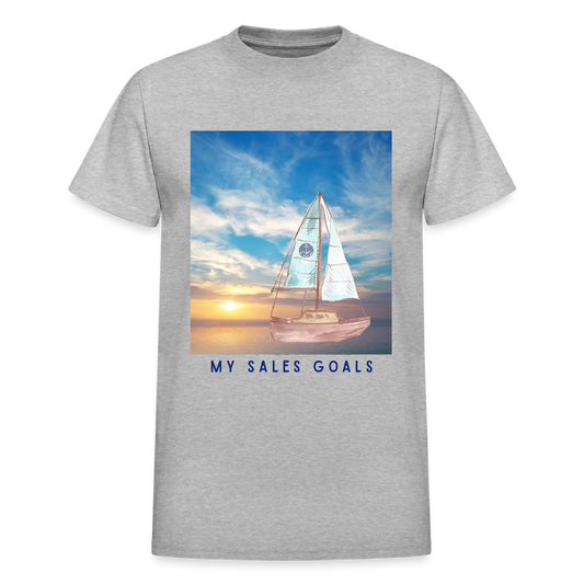 My Sales Goals Sunset Sail Tee - Unisex Sizing - heather gray