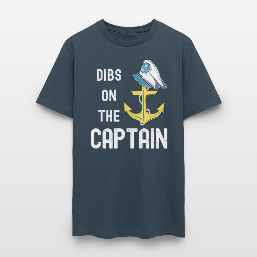 Dibs on the Captain Unisex Super Soft Tee -  blue dusk