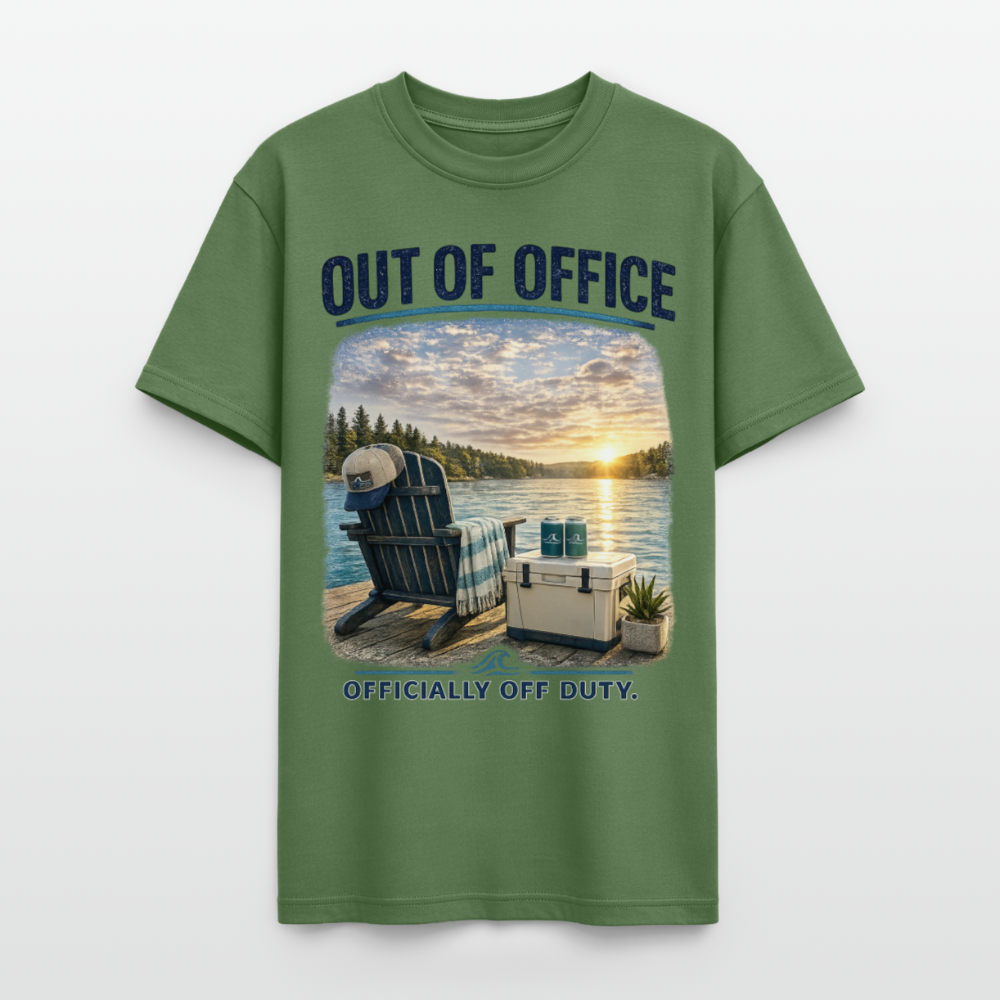 Out of Office™ Lake Life T-Shirt | Officially Off Duty™ - military green