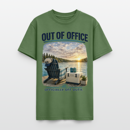 Out of Office™ Lake Life T-Shirt | Officially Off Duty™ - military green