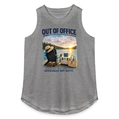 Out of Office™ Women's Lake Life Tank | Officially Off Duty™ - granite heather 