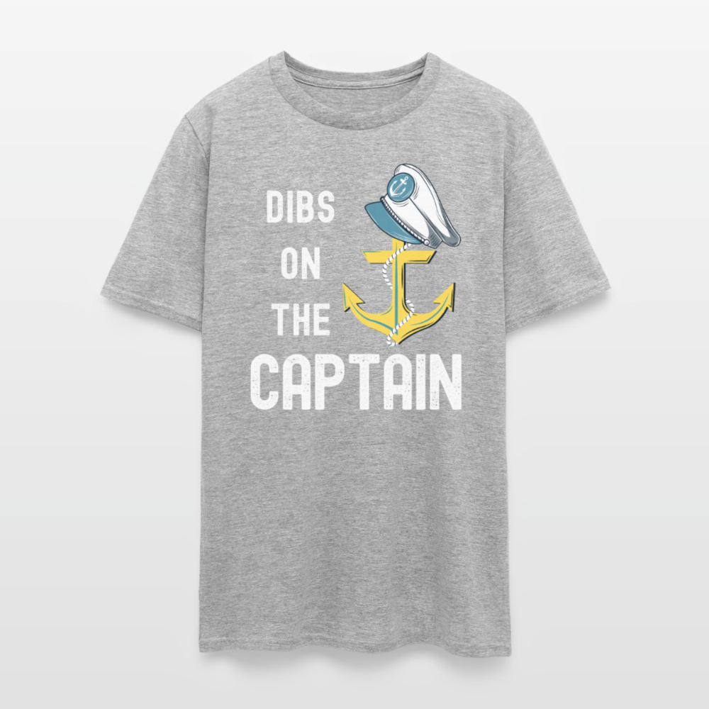 Dibs on the Captain Unisex Super Soft Tee - heather gray