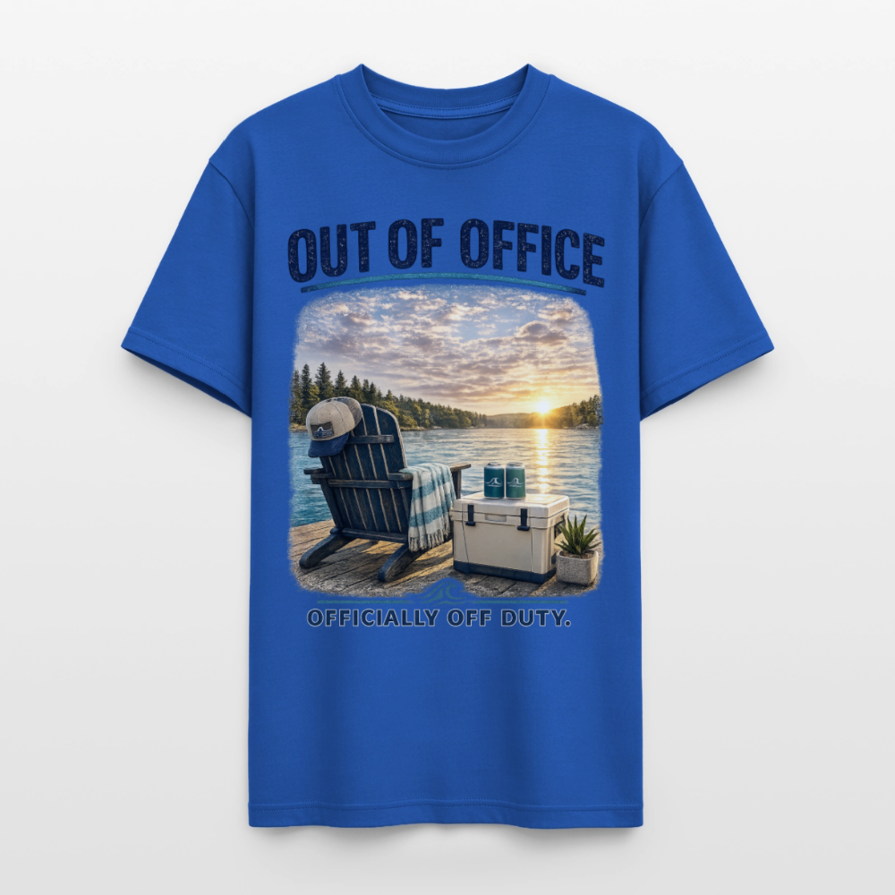 Out of Office™ Lake Life T-Shirt | Officially Off Duty™ - royal blue