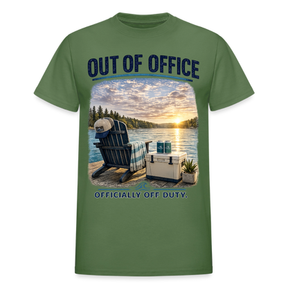 Out of Office™ Lake Life T-Shirt | Officially Off Duty™ - military green