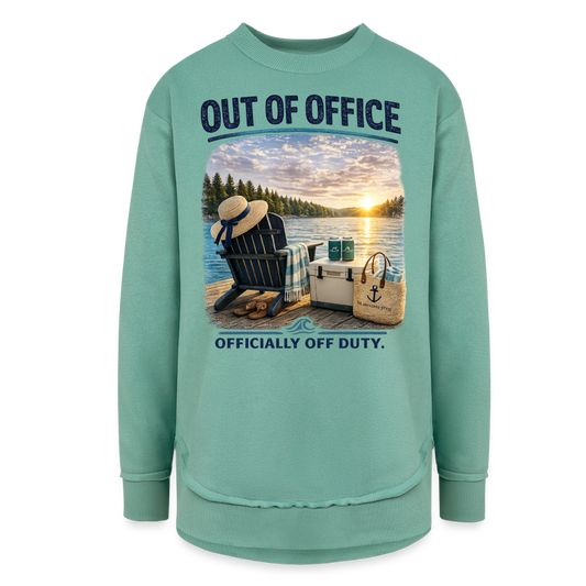 Out of Office™ Women's Lake Life Sweatshirt | Officially Off Duty™ - saltwater