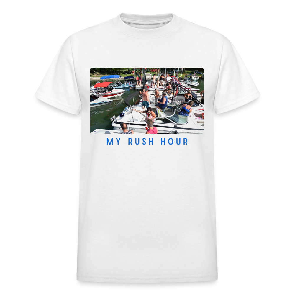 My Rush Hour Lake Life Tee - Unisex Sizing - white