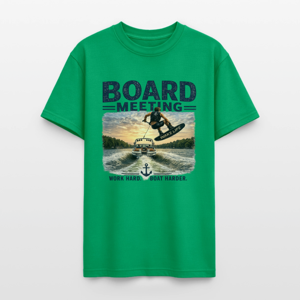 Board Meeting™ Wakeboarding Tee - Unisex Wakeboarding T-Shirt - irish green