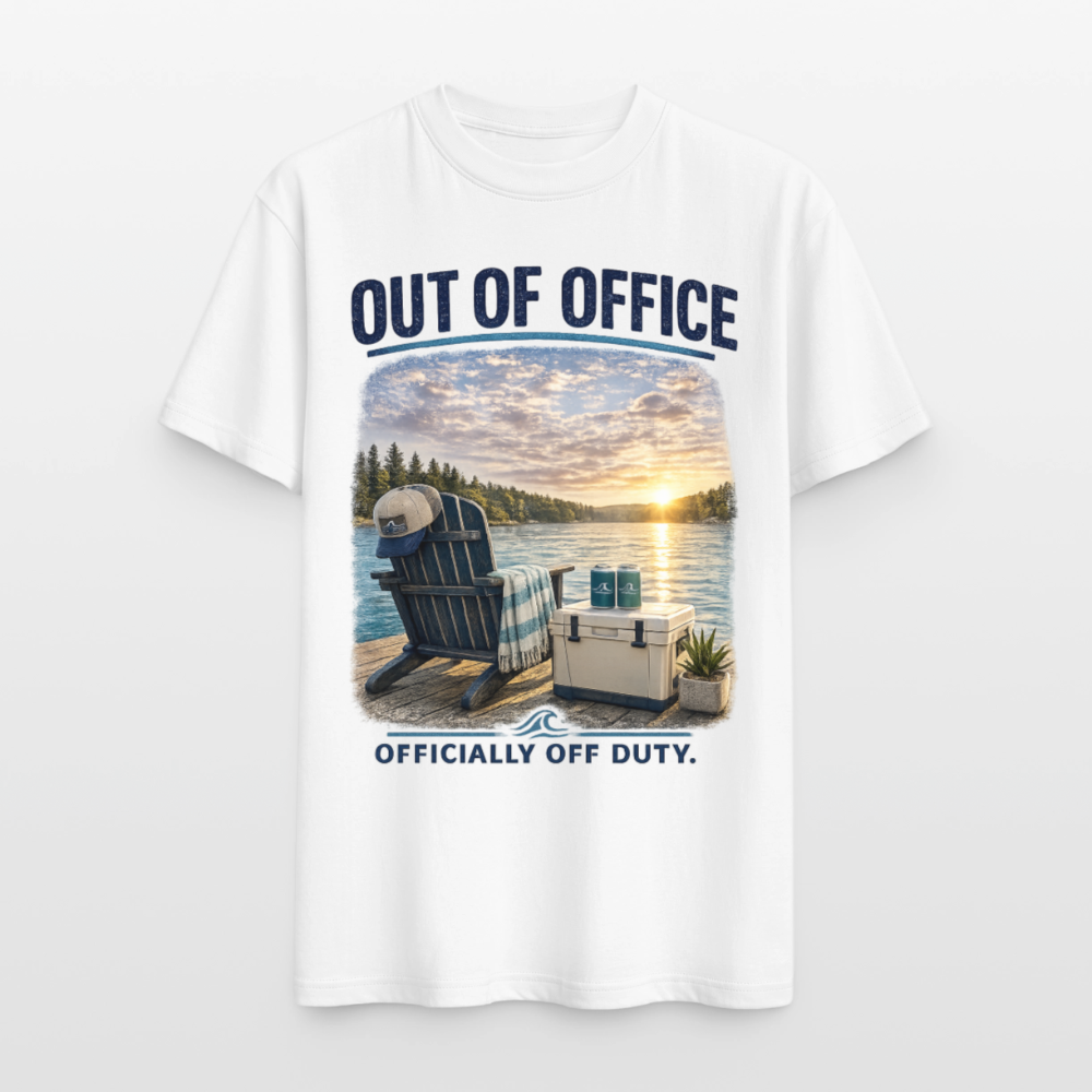 Out of Office™ Lake Life T-Shirt | Officially Off Duty™ - white