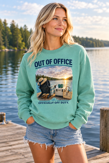 Out of Office™ Women's Lake Life Sweatshirt | Officially Off Duty™