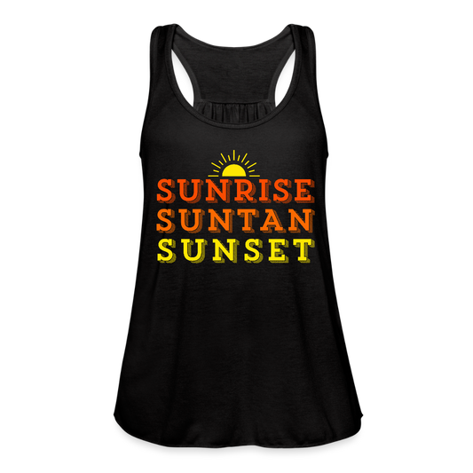 Sunrise Suntan Sunset Women's Tank - black