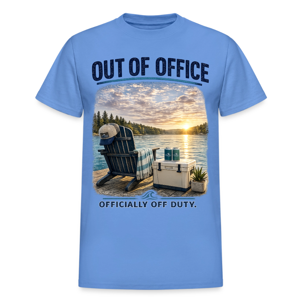 Out of Office™ Lake Life T-Shirt | Officially Off Duty™ - carolina blue
