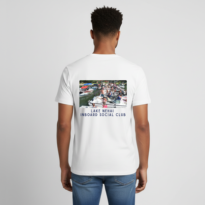 Lake Nehai Inboard Social Club T-Shirt - Unisex Sizing - white