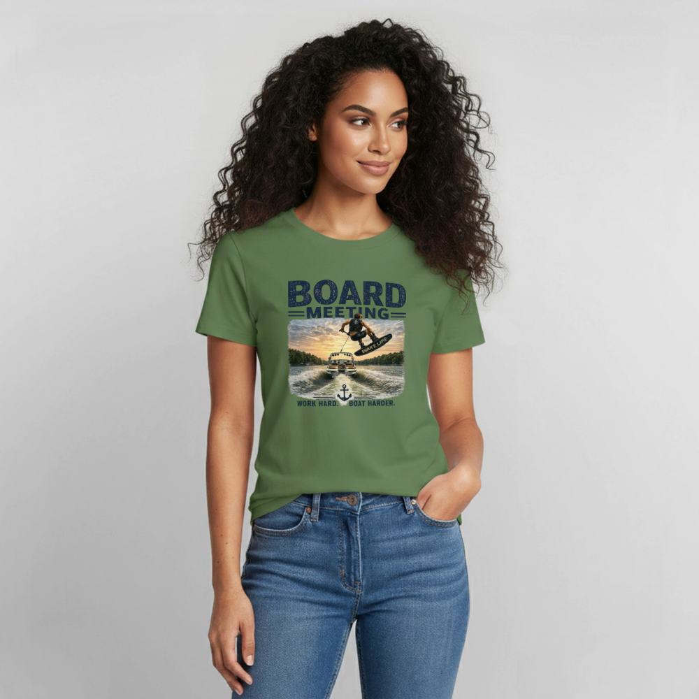 Board Meeting™ Wakeboarding Tee - Unisex Wakeboarding T-Shirt - military green