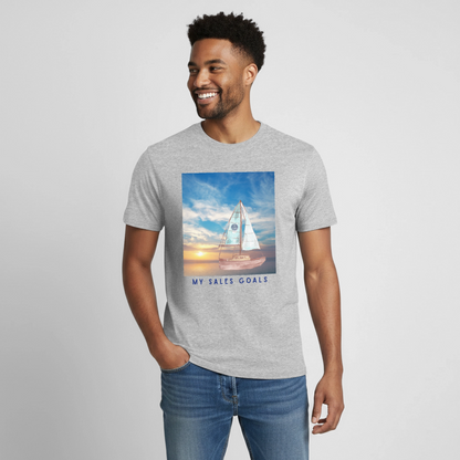 My Sales Goals Sunset Sail Tee - Unisex Sizing - heather gray