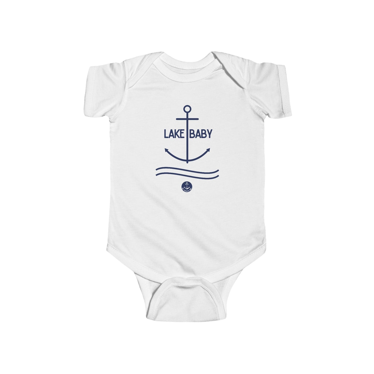 Lake Baby Infant Bodysuit – Nautical Anchor Baby Onesie