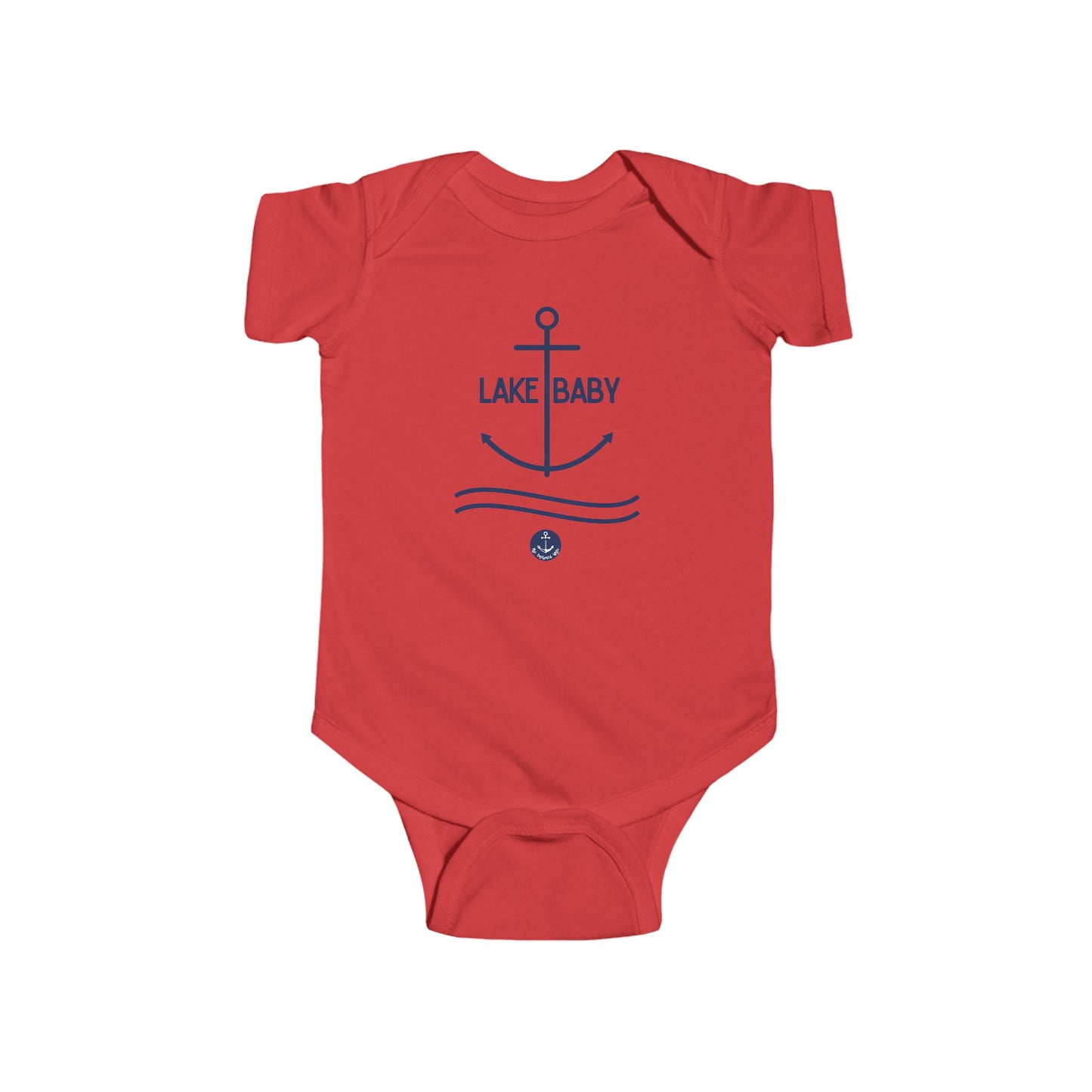 Lake Baby Infant Bodysuit – Nautical Anchor Baby Onesie