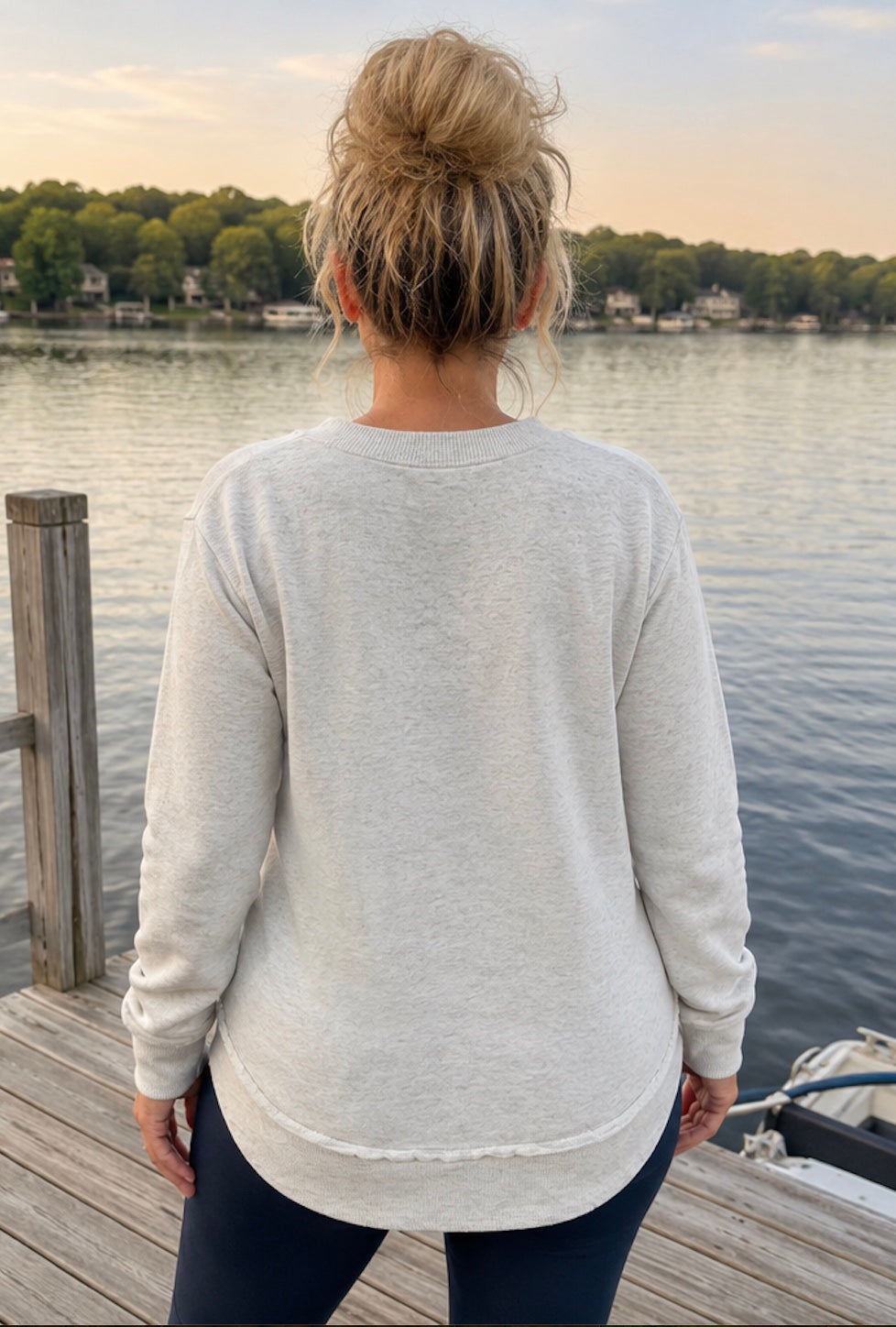 Lake Girl Americana Weekend Tunic Sweatshirt