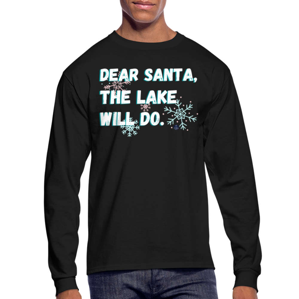 Dear Santa Christmas Lake Tee - black