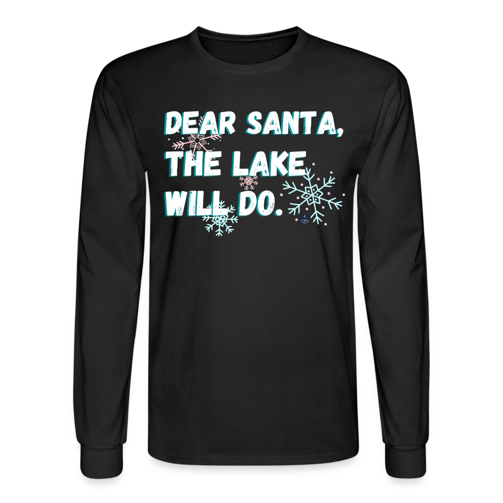 Dear Santa Christmas Lake Tee - black