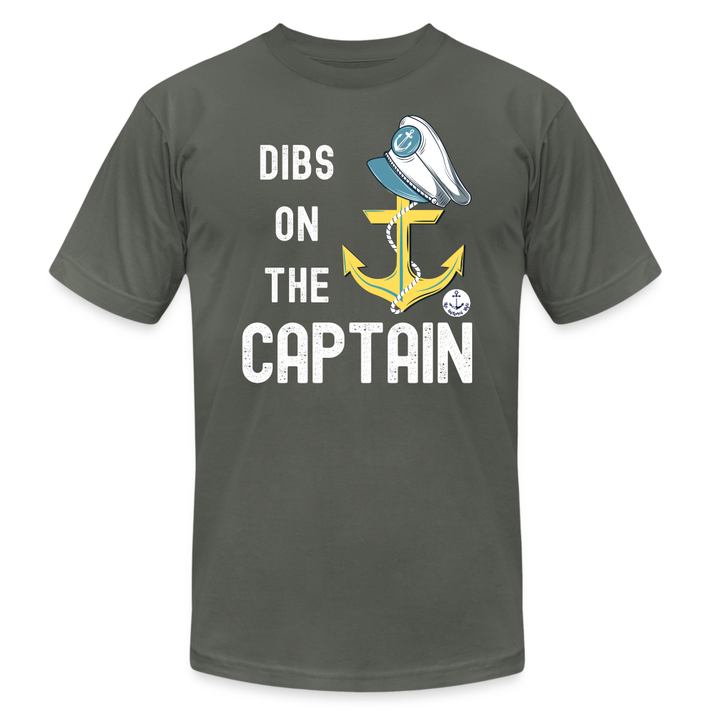 Dibs on the Captain Unisex Super Soft Tee - asphalt