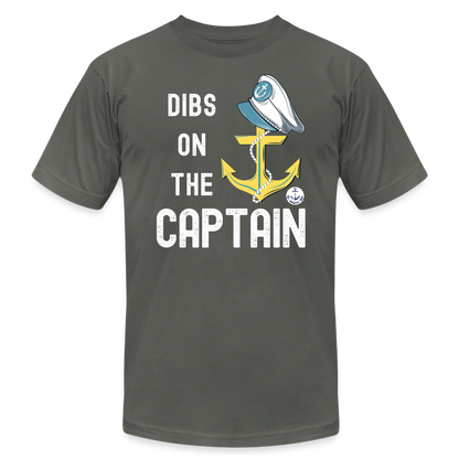 Dibs on the Captain Unisex Super Soft Tee - asphalt