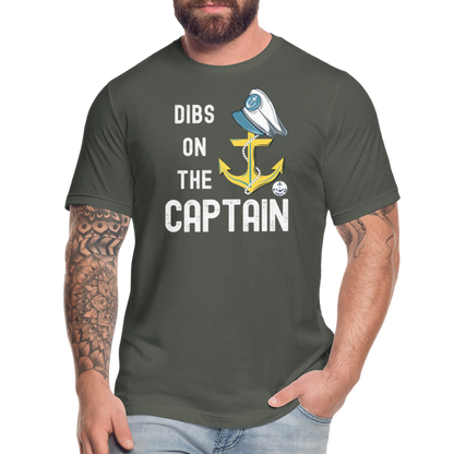 Dibs on the Captain Unisex Super Soft Tee - asphalt