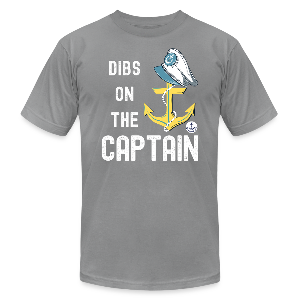 Dibs on the Captain Unisex Super Soft Tee - slate